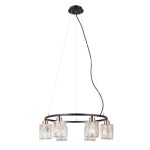 Simona - Lampa wisząca PND-40814-6-BK-HBR