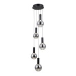 Strela - Lampa wisząca PND-34378-5S-BK