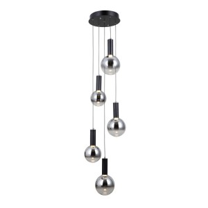 Strela - Lampa wisząca PND-34378-5S-BK