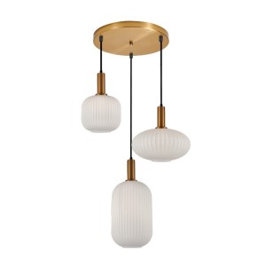 Della - Lampa wisząca PND-31982-3-GD