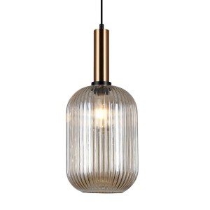 Antiola - Lampa wisząca PND-5588-1L-BRO+AMB