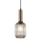 Antiola - Lampa wisząca PND-5588-1M-BRO+AMB