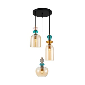 Busco - Lampa wisząca PND-30263-3A-BRO-AMB