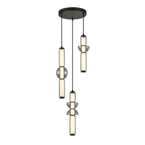 Bruni - Lampa wisząca PND-27372-3A-57W-BK