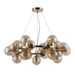 Cabella - Lampa wisząca PND-5252-25-GD-CGN