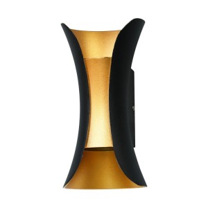 Dante - Kinkiet ogrodowy PL-356-M BK+GD