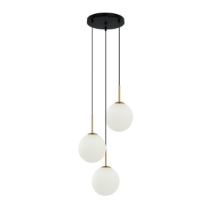 Deore - Lampa wisząca PND-5578-3S-BRO-BK