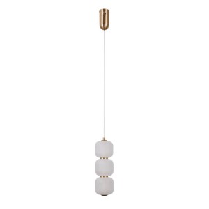 Ganti - Lampa wisząca PND-34362-3V-HBR-OPAL