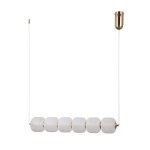 Ganti - Lampa wisząca PND-34362-6H-HBR-OPAL