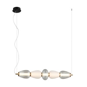 Gastel - Lampa wisząca PND-74937-5-BK