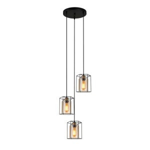 Kalula - Lampa wisząca PND-78901-3A-BK+AMB