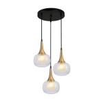 Konila - Lampa wisząca PND-99709-3A-BRO-CL