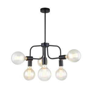 Kristy - Lampa wisząca MDM-3678/6 BK