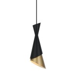 Malia - Lampa wisząca PND-85949-1 BK+GD