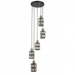 Menfi - Lampa wisząca PND-44236-5-BK-GD