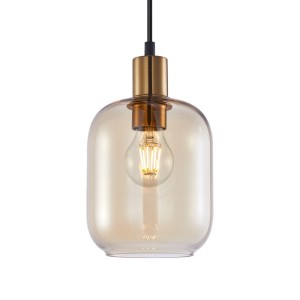 Norlis - Lampa wisząca PND-54738A-1-BRO-AMB