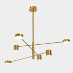 Remdal - Lampa wisząca PND-16374-6-COP-GD-4K