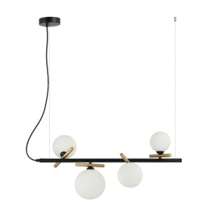 Reverso - Lampa wisząca PND-5622-4-BK-W