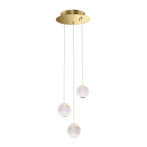 Rosario - Lampa wisząca PND-12220121-3A-GD