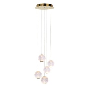 Rosario - Lampa wisząca PND-12220121-5A-GD
