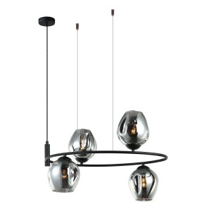 Roxane - Lampa wisząca MDM-4046-4 BK+SG