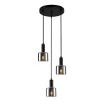 Santia - Lampa wisząca PND-65342-3A-BK+SG