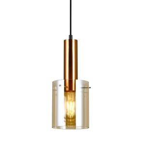Sardo - Lampa wisząca PND-5581-1-BRO+AMB