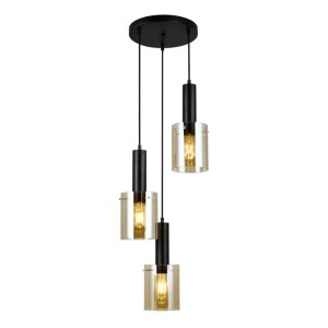 Sardo - Lampa wisząca PND-5581-3A-BK+AMB