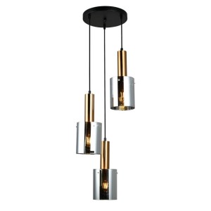 Sardo - Lampa wisząca PND-5581-3A-BRO+SG