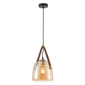 Solta - Lampa wisząca PND-24342-1-BK-AMB