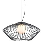 Zeno - Lampa wisząca MDM-3844-1 BK