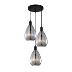 Zulo - Lampa wisząca PND-27812-3A-BK-SG