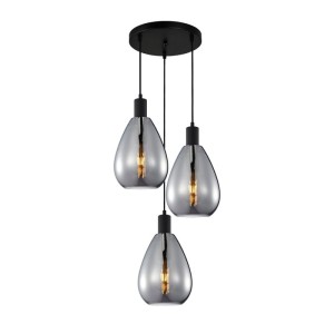 Zulo - Lampa wisząca PND-27812-3A-BK-SG