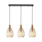 Zulo - Lampa wisząca PND-27812-3-BRO-AMB