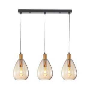 Zulo - Lampa wisząca PND-27812-3-BRO-AMB