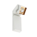 Aravena White Gold 4000K - Lampa przyłóżkowa WLB073/5W 4000K WH+GO