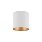 Spot sufitowy designerski EYE TONE GU10 biały złoty 8926