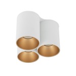 Punktowa lampa sufitowa EYE TONE III biały/złoty 7666