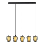 Lampa Wisząca Keso 5xLED czarna PL0141-5