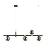 Bletter - Lampa wisząca PND-5225-4-BK-SG