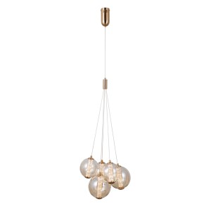 Butero lampa wisząca PND-34359-5-HBR-AMB