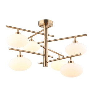 Fiorenzo - Lampa wisząca MXM3661-6 BRO+W