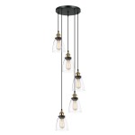Francis - Lampa wisząca MDM-2563/5 GD+CL