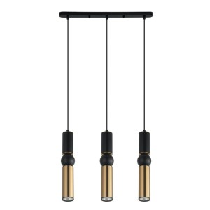 Isidora - Lampa wisząca PND-14290-3A-BK-BRO