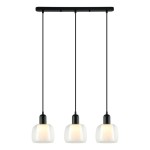 Lamezia - Lampa wisząca PND-67594-3-BK+CL