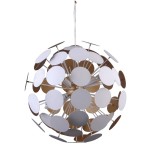 Mailone - Lampa wisząca AD20180/6B WH+GD