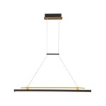 Merlot - Lampa wisząca PND-54638F-16W-3K-BK-GD