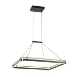 Merlot - Lampa wisząca PND-54638S-44W-3K-BK-GD