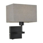Norte - Lampa przyłóżkowa WL-1122-1-A-BM-RC-GR