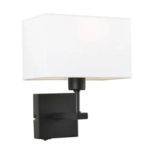 Norte - Lampa przyłóżkowa WL-1122-1-A-BM-RC-WH